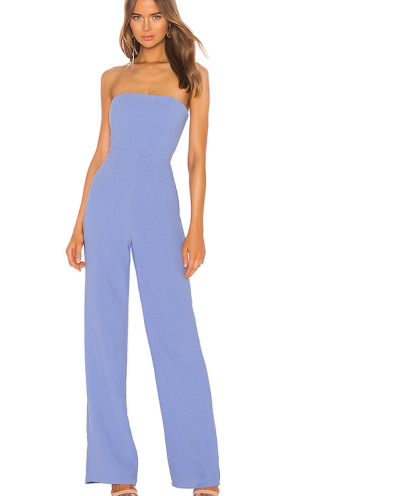Revolve NBD Ivy Jumpsuit Periwinkle Blue Small